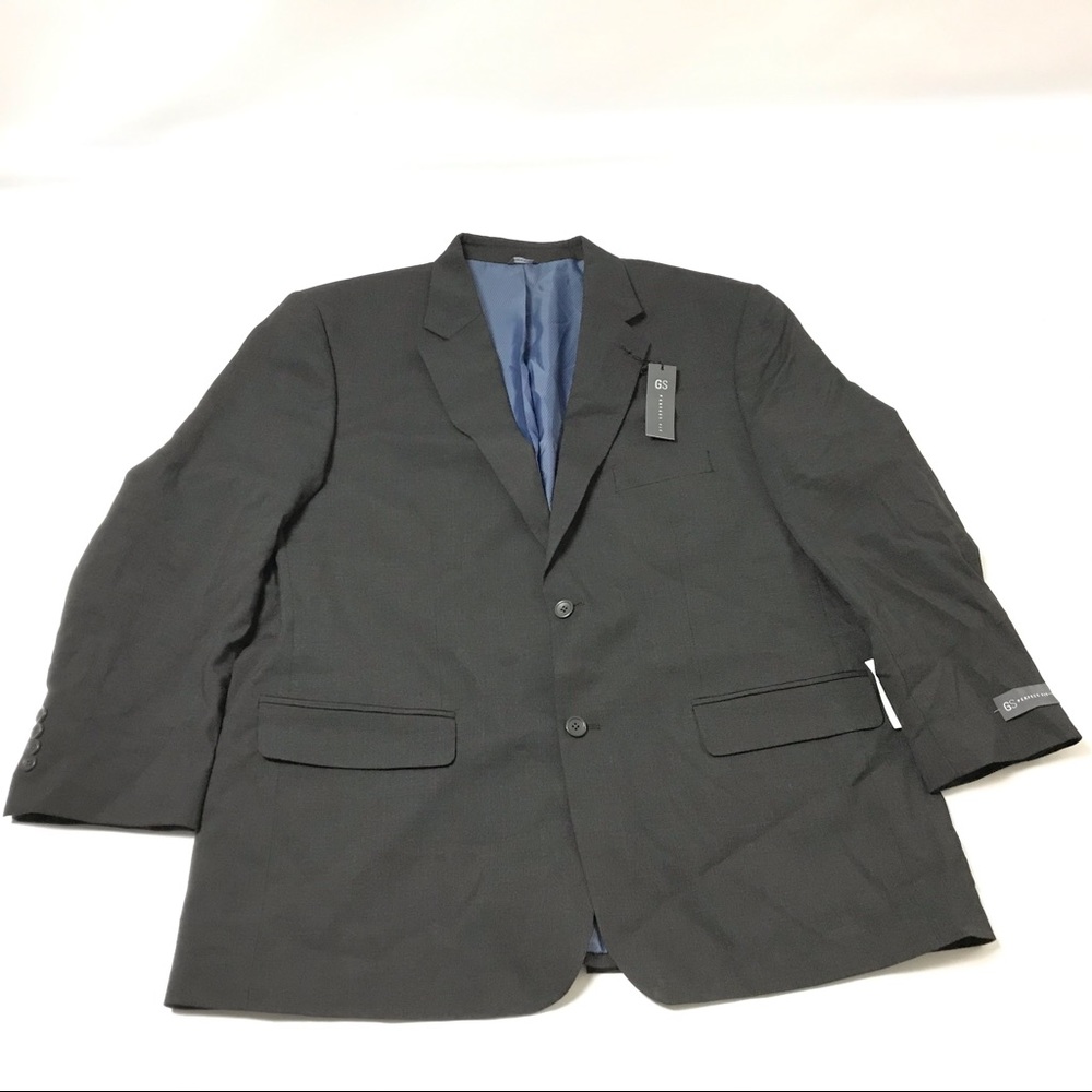 GS Men’s Blazer Jacket Size 48 L Black Charcoal